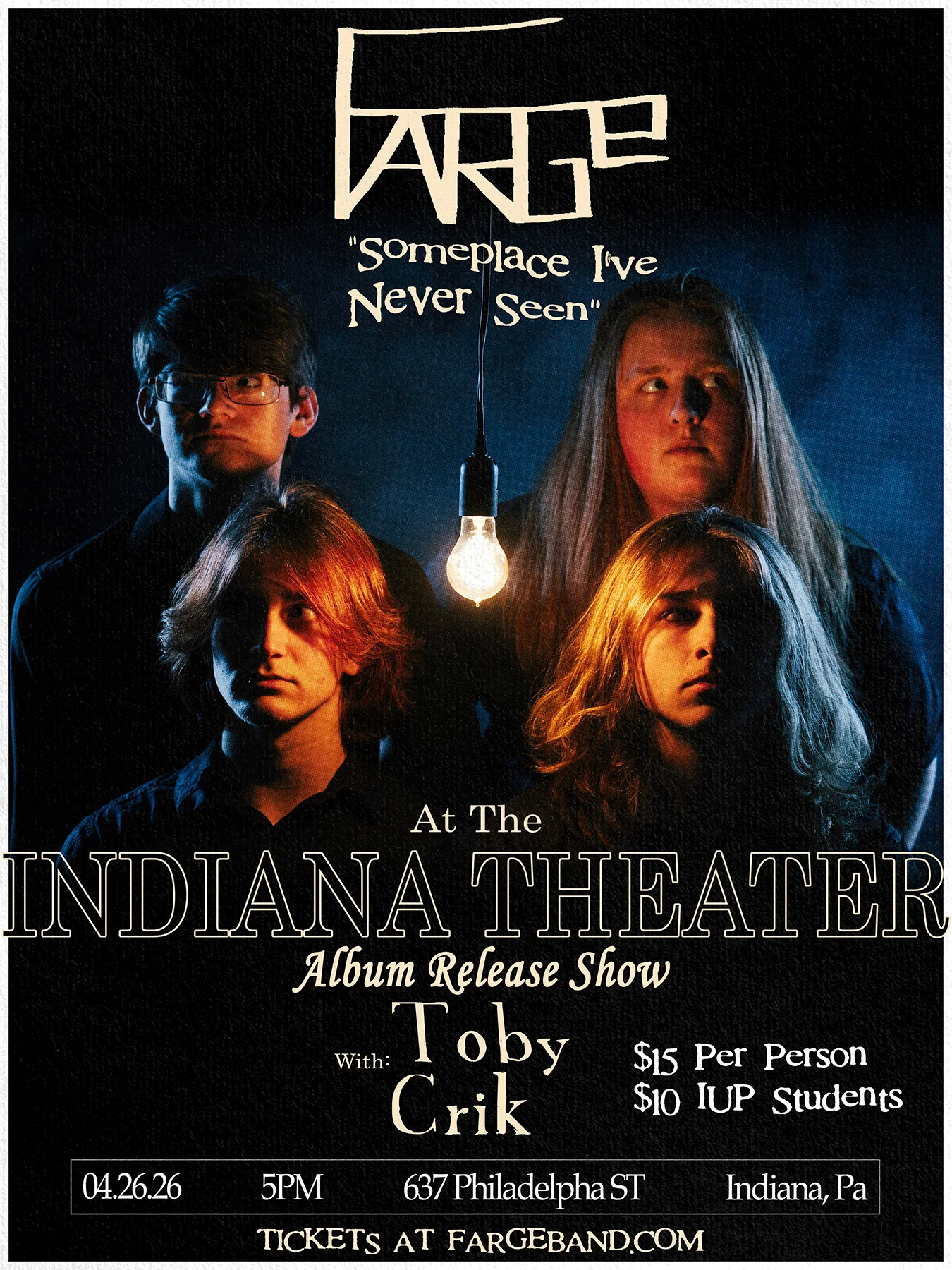 Farge Album Release Show flyer